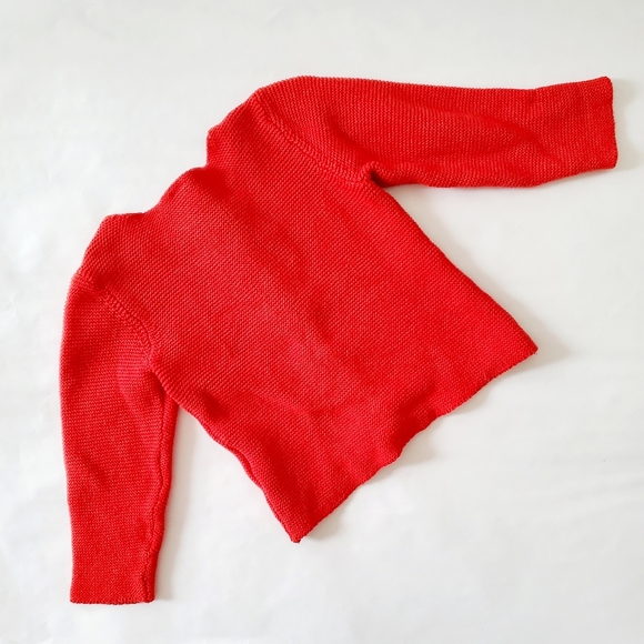 3/$25 H&M red knit button up sweater - Picture 2 of 4